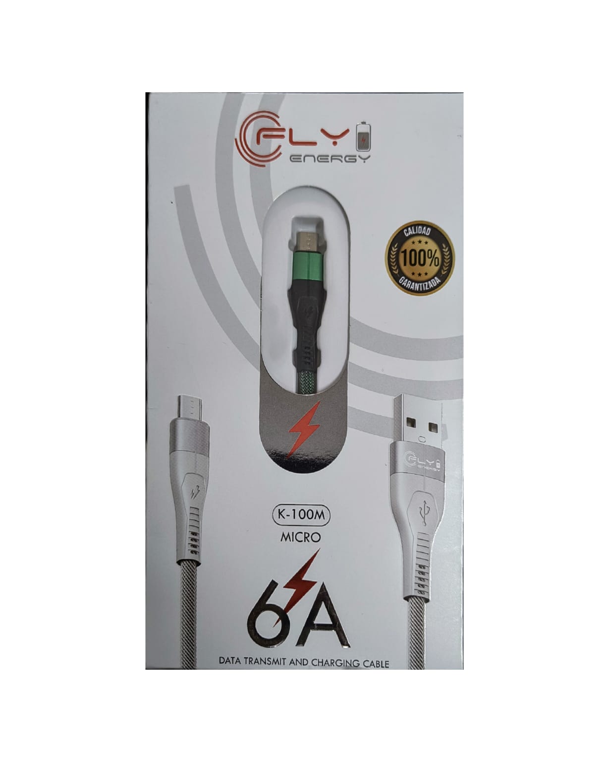 Cable Micro USB de Carga Ultra Rápida (6A) Fly